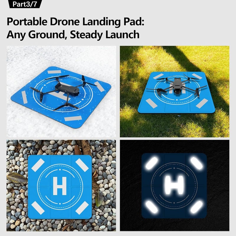FPVtosky مجموعة ملحقات حقيبة صلبة لـ DJI Mini 5 Pro، مجموعة ملحقات الطائرات بدون طيار تشمل حقيبة مزدوجة الطبقات، واقي شمس RC2، حبل، واقي زجاجي مقسى لشاشة RC2، منصة هبوط، مجموعة فلاتر، عصا تحكم (7 في 1) - Image 5